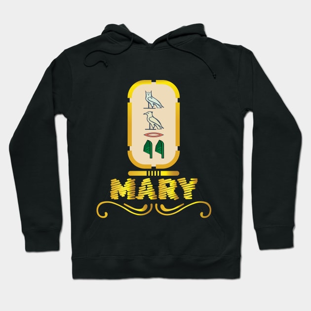 MARY-American names in hieroglyphic letters,  a Khartouch Hoodie by egygraphics